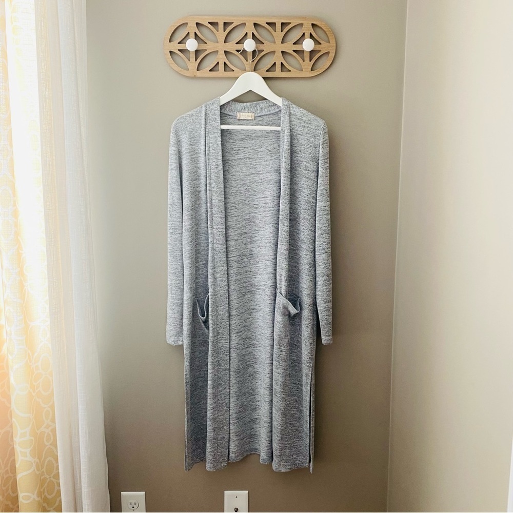 Altar'd State Open Front Cardigan Gray Sz Medium